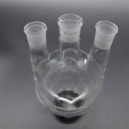 直三口烧瓶、三口烧瓶500ML|24X3