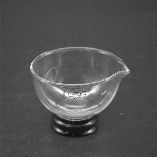 圆底蒸发皿 玻璃蒸发皿 60MM/个