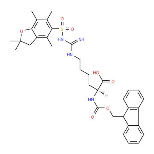N-Fmoc-N'-(2,2,4,6,7-五甲基二氢苯并呋喃-5-磺酰基)-L-高精氨酸,401915-53-5[KEY ORGANICS¦10g]