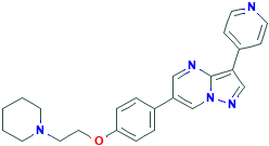 6-[4-[2-(1-哌啶基)乙氧基]苯基]-3-(4-吡啶基)吡唑并[1,5-A]嘧啶,866405-64-3[TRC&brvbar;10mg]