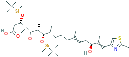 (3S,6R,7S,12Z,15S,16E)-3,7-二-{[叔-丁基(二甲基)甲硅烷基]氧代}-15-羟基-4,4,6,8,12,16-六甲基-17-(2-甲基-1,3-噻唑-4-基)-5-羰基十七碳-12,16-二烯酸[TRC&brvbar;1mg]