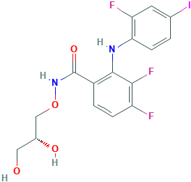 (R)-N-(2,3-二羟基丙氧基)-3,4-二氟-2-(2-氟-4-碘苯基胺)苯甲酰胺,391210-10-9[TLC&brvbar;1EA]