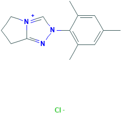 2-均三甲苯基-6,7-二氢-5H-吡咯并[2,1-c][1,2,4]三唑-2-鎓氯化物,862893-81-0[psaitong¦1g]