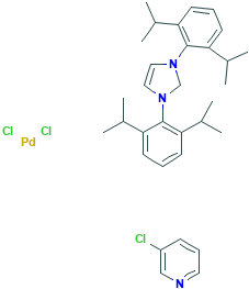 [1,3-双(2,6-二异丙基苯)咪唑-2-基亚基](3-氯吡啶基)二氯化钯(II),905459-27-0[小辣椒¦5g]