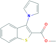 甲基 3-(1H-吡咯-1-基)-1-苯并噻吩-2-羧酸酯,80066-96-2[KEY ORGANICS¦5mg]