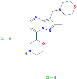 2-甲基-7-吗啉-2-基-3-吗啉-4-基甲基-吡唑并[1,5-a]嘧啶 二盐酸盐,1361112-53-9[Matrix&brvbar;250mg]