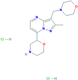 2-甲基-7-吗啉-2-基-3-吗啉-4-基甲基-吡唑并[1,5-a]嘧啶 二盐酸盐,1361112-53-9[Matrix¦250mg]