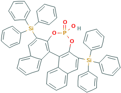 (R)-(-)-3,3''-双(三苯基甲硅烷基)-1,1''-联萘基-2,2''-二氢磷酸氢盐[(R)-TiPSY],791616-55-2[aladdin¦100mg]