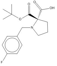 (S)-1-(叔-丁氧羰基)-2-(4-氟苄基)-吡咯烷-2-羧酸,706806-65-7[matrix&brvbar;1g]