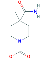 1-BOC-4-甲基-4-哌啶甲酰胺,CAS登录号343788-67-0[凯为化学&brvbar;250mg]