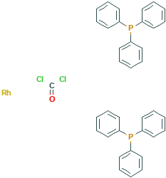 羰基双(三苯膦基)氯化铑(I),CAS登录号13938-94-8[乐研&brvbar;100mg]