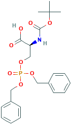 N-叔丁氧羰基-O-(二苄基膦酰)-L-丝氨酸,90013-45-9[aladdin¦250mg]