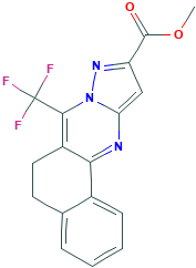 甲基 7-(三氟甲基)-5,6-二氢苯并-[h]吡唑并[5,1-b]喹唑啉-10-羧酸酯,313389-78-5[Matrix&brvbar;500mg]