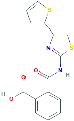 N-(4-噻吩-2-基-噻唑-2-基)-邻氨甲酰苯甲酸,325807-37-2[matrix&brvbar;500mg]