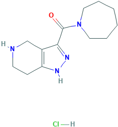 1-氮杂环庚基(4,5,6,7-四氢-1H-吡唑并-[4,3-c]吡啶-3-基)甲酮 盐酸盐,1219982-46-3[matrix&brvbar;500mg]