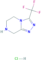 3-(三氟甲基)-5,6,7,8-四氢-[1,2,4]三唑并[4,3-a]吡嗪盐酸盐,762240-92-6[TLC¦1EA]