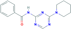 N-(4-哌啶-1-基-1,3,5-三嗪-2-基)苯甲酰胺,1087644-25-4[Key Organics&brvbar;1g]