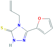 4-烯丙基-5-呋喃-2-基-4H-[1,2,4]三唑-3-硫醇,60870-43-1[trc&brvbar;100mg]