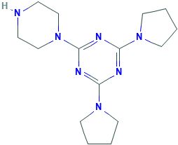 2-哌嗪-1-基-4,6-二-吡咯烷-1-基-[1,3,5]三嗪,111668-00-9[matrix&brvbar;1g]