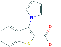 甲基 3-(1H-吡咯-1-基)-1-苯并噻吩-2-羧酸酯,80066-96-2[matrix&brvbar;1g]