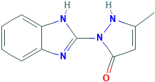 1-(1H-苯并咪唑-2-基)-3-甲基-1H-吡唑-5-醇,516455-57-5[Key Organics&brvbar;1g]