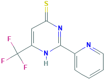 2-(2-吡啶基)-6-(三氟甲基)-4-嘧啶硫醇,338418-16-9[Key Organics&brvbar;500mg]