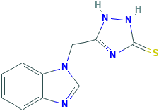 5-(1H-苯并咪唑-1-基甲基)-4H-1,2,4-三唑-3-硫醇,1093854-81-9[matrix&brvbar;5g]
