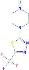 1-(5-三氟甲基-[1,3,4]噻二唑-2-基)-哌嗪,562858-09-7[COOLPHARM¦1g]