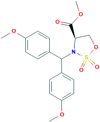 甲基(R)-3-[双(4-甲氧基苯基)甲基]-2,2-二氧-[1,2,3]恶噻唑烷-4-羧酸酯,1212136-00-9[matrix&brvbar;25g]