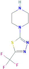 1-(5-三氟甲基-[1,3,4]噻二唑-2-基)-哌嗪,562858-09-7[凯为化学&brvbar;5g]