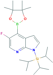 5-氟-4-(4,4,5,5-四甲基-1,3,2-二恶硼烷-2-基)-1-(三异丙基硅烷基)-1H-吡咯并[2,3-b]吡啶,1241950-72-0[Aladdin&brvbar;1G]