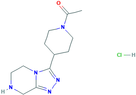1-[4-(5,6,7,8-四氢-[1,2,4]三唑并[4,3-a]对二氮杂苯-3-基)-哌啶-1-基]-乙酮 盐酸盐,1361116-29-1[Matrix&brvbar;250mg]