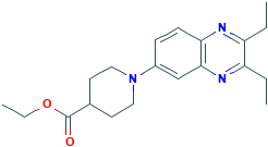 乙基 1-(2,3-二乙基-6-喹喔啉基)-4-哌啶羧酸酯,439095-56-4[Matrix&brvbar;500mg]