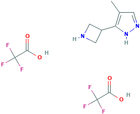 3-氮杂环丁烷-3-基-4-甲基-1H-吡唑二(三氟乙酸 盐),1361115-19-6[matrix&brvbar;500mg]
