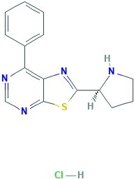 (S)-7-苯基-2-(吡咯烷-2-基)噻唑并-[5,4-d]嘧啶,950192-41-3[TRC&brvbar;50mg]