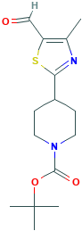1-Boc-4-(5-醛基-4-甲基噻唑-2-基)哌啶,850374-97-9[KEY ORGANICS&brvbar;250mg]