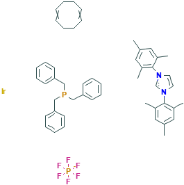 三苄基膦(1,5-环辛二烯)[1,3-双(2,4,6-三甲基苯基)咪唑-2-亚基]六氟磷酸铱(I),1019853-01-0[小辣椒&brvbar;100mg]