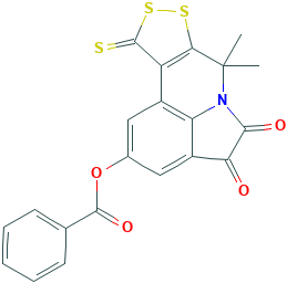 7,7-二甲基-4,5-二氧-10-硫羰基-4,5,7,10-四氢-[1,2]二硫环戊[3,4-c]吡咯并[3,2,1-ij]喹啉-2-基,879618-23-2[Key Organics&brvbar;1g]
