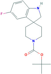 5-氟螺[吲哚啉-3,4'-哌啶]-1'-甲酸叔丁酯,167484-91-5[药明康德&brvbar;250mg]