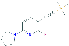 2-氟-6-(吡咯烷-1-基)-3-((三甲基硅烷基)-乙炔基)吡啶,1203499-05-1[TRC¦25mg]