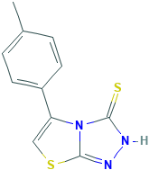 5-(4-甲基苯基)噻唑[2,3-c]-1,2,4-三唑-3-硫醇,500112-74-3[matrix&brvbar;2.5g]