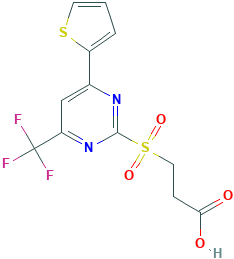 3-(4-噻吩-2-基-6-三氟甲基-嘧啶-2-磺酰基)-丙酸,436088-50-5[matrix&brvbar;1g]