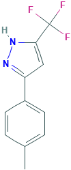 3-(4-甲基苯基)-5-三氟甲基吡唑,CAS登录号219986-64-8[TLC¦1EA]