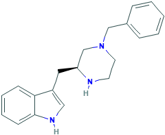 (S)-3-(4-苄基-2-哌嗪基甲基)吲哚,CAS登录号169458-70-2[药明康德&brvbar;25g]