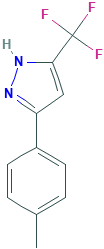 3-(4-甲基苯基)-5-三氟甲基吡唑,CAS登录号219986-64-8[COOLPHARM&brvbar;1g]
