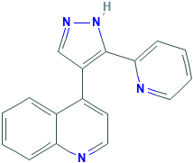 4-(3-吡啶-2-基-1H-吡唑-4-基)喹啉,CAS登录号396129-53-6[Matrix&brvbar;1g]