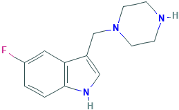 5-氟-3-(哌嗪-1-基甲基)-1H-吲哚,CAS登录号147595-45-7[凯为化学&brvbar;250mg]