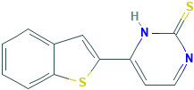 4-(1-苯并噻吩-2-基)-2-嘧啶硫醇,CAS登录号866049-73-2[Key Organics¦10g]