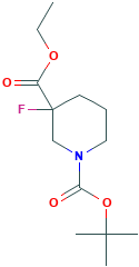 乙基 1-Boc-3-氟哌啶-3-羧酸酯,CAS登录号1228631-45-5[ACCELA&brvbar;0.25g]