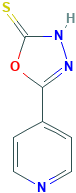 5-(吡啶-4-基)-1,3,4-恶二唑-2-硫醇,CAS登录号15264-63-8[凯为化学&brvbar;25g]